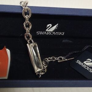 Swarovski Crystal Chain Toggle Bracelet